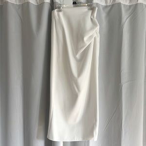 Zara crepe midi skirt